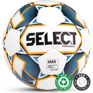 Мяч футбольный Select Primera IMS бел/т.син/оранж, 5 Primera IMS бел/т.син/оранж, 5 - фото 1