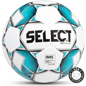 Мяч футбольный Select Royale IMS бел/син, 5 Royale IMS бел/син, 5 - фото 1