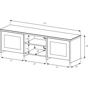 фото Тумба под телевизор sonorous lb 1620 wnt