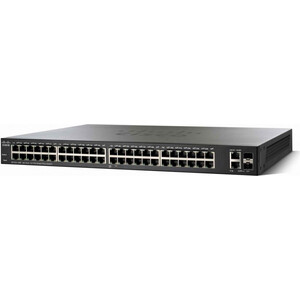 Коммутатор Cisco SB SF220-48P 48x LAN, 2x combo SFP/GLAN, 48 портов PoE+, 375 Вт
