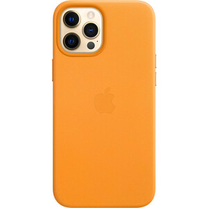 Чехол Apple iPhone 12 Pro Max Leather Case with MagSafe - California Poppy (MHKH3ZE/A)