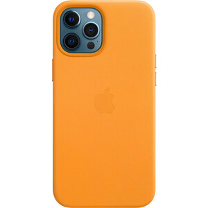фото Чехол apple iphone 12 pro max leather case with magsafe - california poppy (mhkh3ze/a)