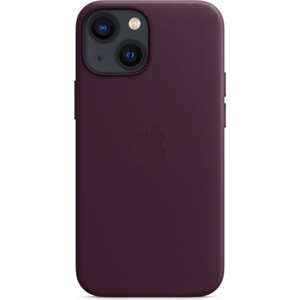 фото Чехол apple iphone 13 mini leather case with magsafe - dark cherry (mm0g3ze/a)