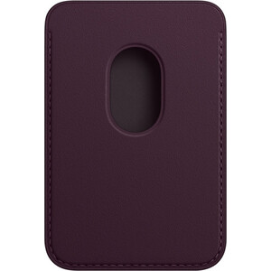 фото Чехол-бумажник apple iphone leather wallet with magsafe - dark cherry (mm0t3ze/a)