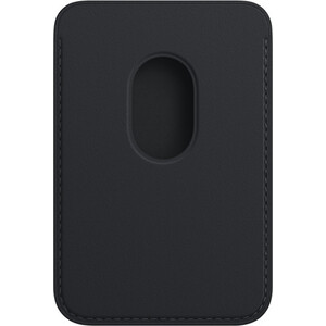 фото Чехол-бумажник apple iphone leather wallet with magsafe - midnight (mm0y3ze/a)