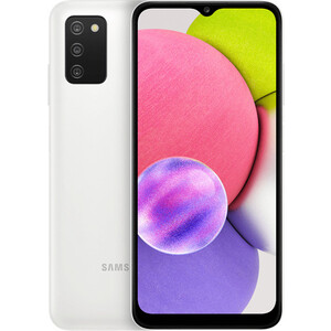 Смартфон Samsung Galaxy A03s 32GB, белый (SM-A037FZWDSER) Galaxy A03s 32GB, белый (SM-A037FZWDSER) - фото 1