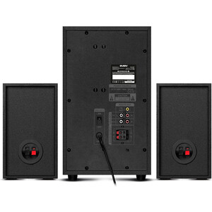 фото Ms-2250, черный, 2.1, мощность (rms): 50 вт + 2x15 вт, sd/usb, fm радио, led sven