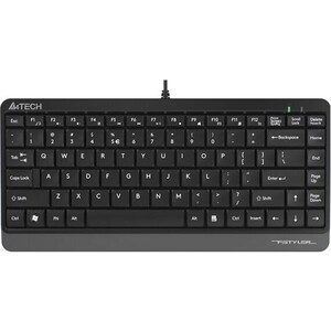 Клавиатура A4Tech Fstyler FK11 черный/серый USB slim проводная клавиатура a4tech fstyler fx50 gray