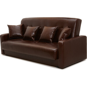 Диван Интер мебель Аккорд темно-коричневый (2 подушки в комплекте) Аккорд темно-коричневый (2 подушки в комплекте) - фото 2