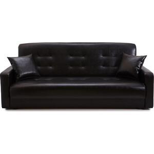 Диван Интер мебель Аккорд черный (2 подушки в комплекте) Аккорд черный (2 подушки в комплекте) - фото 1