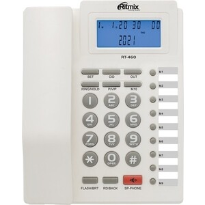 фото Проводной телефон ritmix rt-460 white