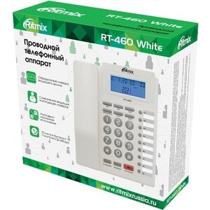 фото Проводной телефон ritmix rt-460 white