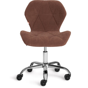 Кресло TetChair Selfi флок коричневый 6 кресло tetchair duke флок ткань коричневый бронза 6 tw 21