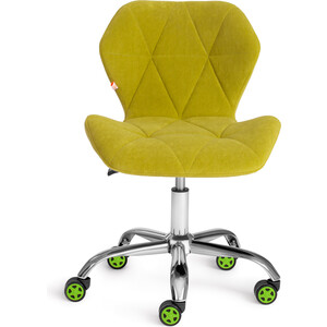 Кресло TetChair Selfi флок олива 23 самокат cod x 4 0 регулируемый колеса 230 180 мм до 100кг серебристо зеленый 00 180021