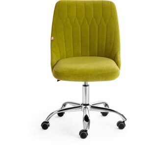 Кресло TetChair Swan флок олива 23 кресло tetchair zero кож зам зеленый 36 001