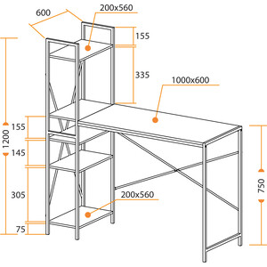 Стол TetChair WD-07 burnt