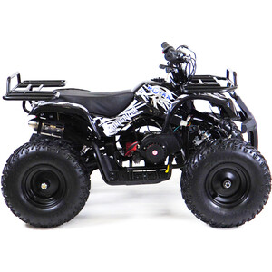 фото Бензиновый квадроцикл motax х-16 механический стартер большие колеса черный
