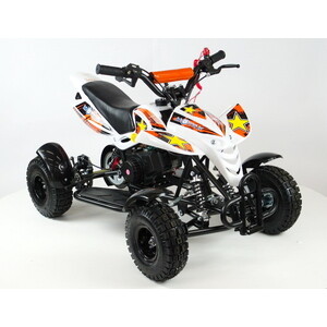 Бензиновый квадроцикл MOTAX H-4 mini бело-оранжевый от Техпорт
