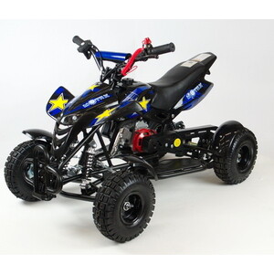Бензиновый квадроцикл MOTAX H-4 mini черно-синий от Техпорт