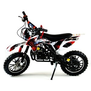 Бензиновый мотоцикл MOTAX Мини-кросс механический стартер бело-красный от Техпорт