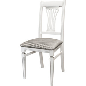 Стул Мебелик Анри белый, серебро, атина серебро (П0005183) стул мебелик анри белый серебро атина серебро п0005183