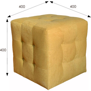 Пуф Мебелик Релакс 400 ткань желтый - фото 2