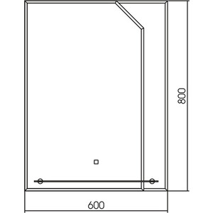 фото Зеркало mixline клон 60х80 с полкой и фацетом (4630104801188)