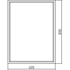 фото Зеркало mixline эдисон-эко 60х80 подсветка, сенсор (4630104804264)