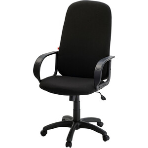 Кресло Фабрикант Биг ткань, мебельная, ТК-1 черный, ТГ, PL 680, PL-1, ролик ст. - фото 1