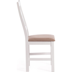 фото Стул tetchair crossman 100x41x40 white ткань бежевая (ford william 7)