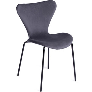 фото Стул tetchair jacobsen soft (mod dc 103) металл/флок 59x45,5x84,5 серый