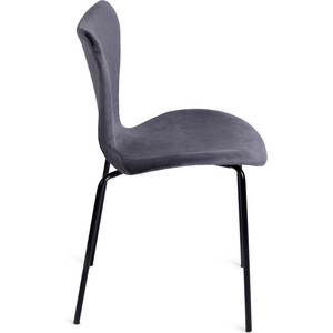 фото Стул tetchair jacobsen soft (mod dc 103) металл/флок 59x45,5x84,5 серый