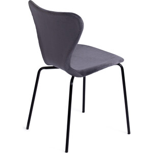 фото Стул tetchair jacobsen soft (mod dc 103) металл/флок 59x45,5x84,5 серый