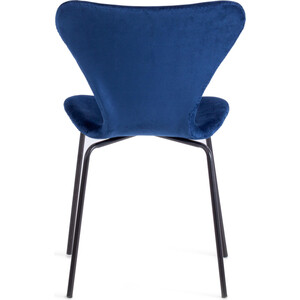 фото Стул tetchair jacobsen soft (mod dc 103) металл/флок 59x45,5x84,5 синий