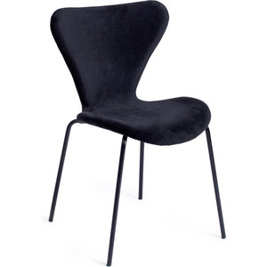 фото Стул tetchair jacobsen soft (mod dc 103) металл/флок 59x45,5x84,5 черный