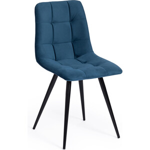 фото Стул tetchair chilly (mod. 7095) ткань / металл 45x53x88 синий barkhat 29 / черный