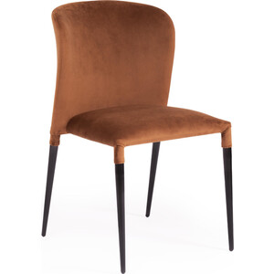 Стул TetChair Alvor (mod. 715) ткань/металл 48х65х86 коричневый barkhat 11/черный стул вентал арт версаль 2 коричневый