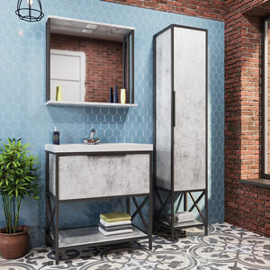 Мебель для ванной Mixline Бруклин Фостер 80х45 бетон