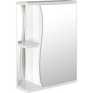 Зеркальный шкаф Mixline Классик 50х68 правый, белый (4640030867271) зеркальный шкаф mixline классик 55х68 правый белый 4640030867288