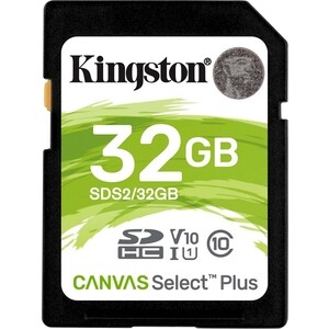 фото Флеш диск kingston sdhc 32gb class10 sds2/32gb canvas select plus w/o adapter (sds2/32gb)