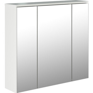 Зеркальный шкаф Mixline Неаполь 75х70 белый (4640030866571) зеркало шкаф mixline квадро 75х70 левый с подсветкой белый 551702
