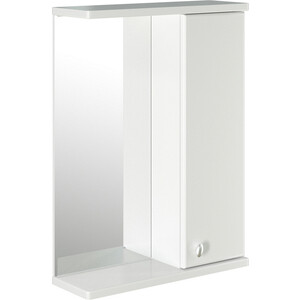 Зеркало-шкаф Mixline Норд 55х70 правый, белый (4640030867677) зеркало mixline вестерн 55х70 декор канат 4620001987795