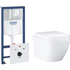 

Комплект унитаза Grohe Euro Ceramic PureGuard с инсталляцией и кнопкой, микролифт (3920600H, 38775001, 39330001), Euro Ceramic PureGuard с инсталляцией и кнопкой, микролифт (3920600H, 38775001, 39330001)