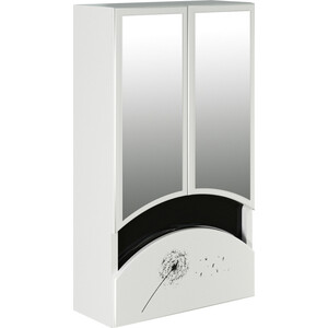 Зеркальный шкаф Mixline Радуга 46х80 белый, с рисунком одуванчики (4640030867608) краска для пола акриловая радуга 0 9 л белый