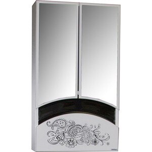 Зеркальный шкаф Mixline Радуга 46х80 белый, с рисунком цветы (4640030867615) пружинка радуга