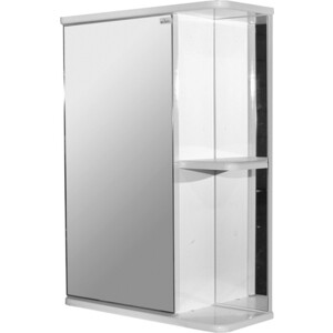 Зеркальный шкаф Mixline Стандарт 50х70 левый, белый (4640030867301) зеркальный шкаф sanstar 50х70 с подсветкой белый 42 1 2 4 1