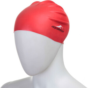 фото Шапочка для плавания fashy silicone cap aquafeel, 3046-40, силикон, красный