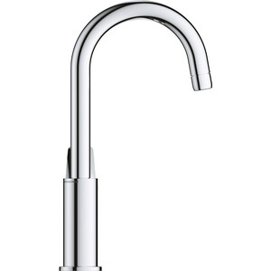 фото Смеситель для раковины grohe bauloop с донным клапаном click-clack, хром (23891001)