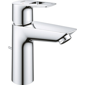 фото Смеситель для раковины grohe bauloop с донным клапаном, хром (23885001)