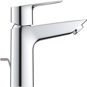 фото Смеситель для раковины grohe bauloop с донным клапаном, хром (23885001)